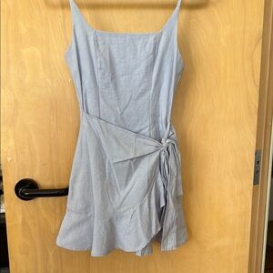 Elegant Blue Sleeveless Dress